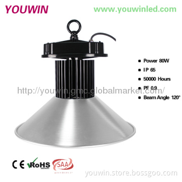 80W Industrial LED High Bay Lighting